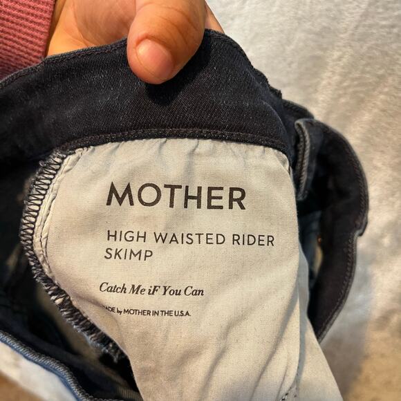 Mother High Waisted Rider Skimp Catch Me If You Can Size 25 X 32'‎ - Picture 10 of 10